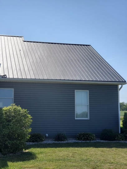 New Metal Roof after Storm Damage 